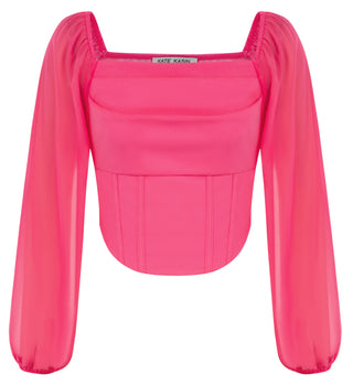 Women Corset Tops Sheer Long Sleeve Blouse Crop Tops Off The Shoulder Shirts Square Neck Fall Blouses 2023