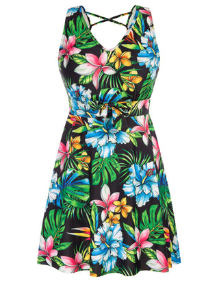Separated Swimsuit Sleeveless V-Neck Swimwear