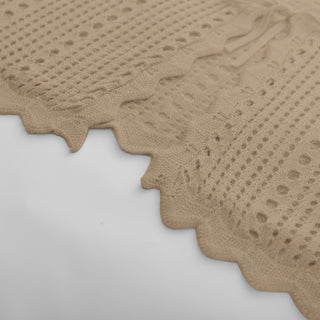 Women Hollowed-out Cardigan Short Sleeve V-Neck Tie-Front Shrug Knitwear