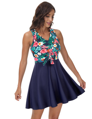 Separated Swimsuit Sleeveless V-Neck Swimwear