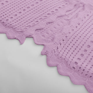 Women Hollowed-out Cardigan Short Sleeve V-Neck Tie-Front Shrug Knitwear