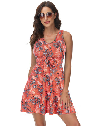 Separated Swimsuit Sleeveless V-Neck Swimwear