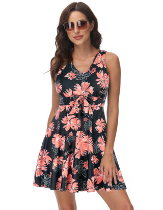 Separated Swimsuit Sleeveless V-Neck Swimwear