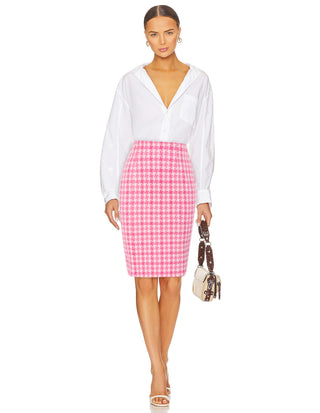 Womens Knee Length Elastic Waist Stretchy Bodycon Business Pencil Skirt