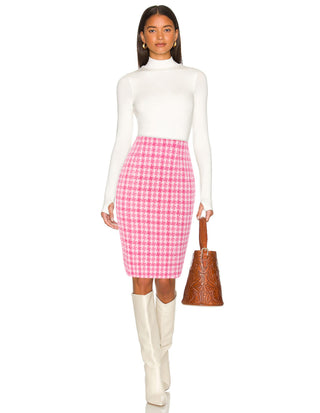 Womens Knee Length Elastic Waist Stretchy Bodycon Business Pencil Skirt