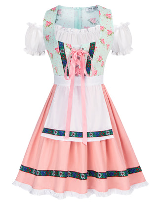 Women's German Dirndl Dress Costumes for Traditional Bavarian Oktoberfest Carnival Halloween