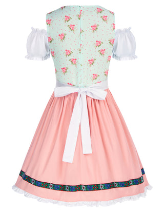 Women's German Dirndl Dress Costumes for Traditional Bavarian Oktoberfest Carnival Halloween