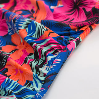 Women 2pcs Set Swimsuit Ruched Padded Swim Tops+Briefs Swimwear