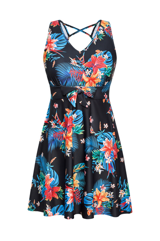 Separated Swimsuit Sleeveless V-Neck Swimwear