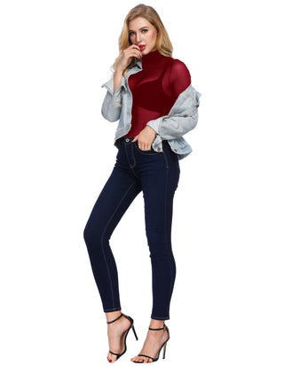 See-Through Mesh Sheer Long Sleeve Blouse Club-wear
