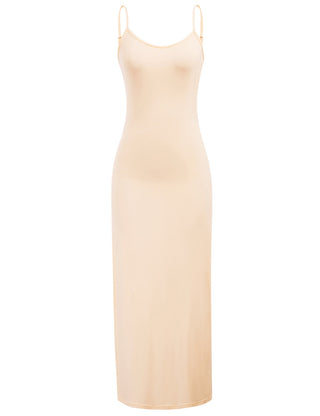 Bodycon Long Dress Spaghetti Straps Slip Cami Dresses Nightwear