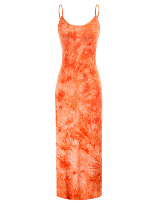 Bodycon Long Dress Spaghetti Straps Slip Cami Dresses Nightwear