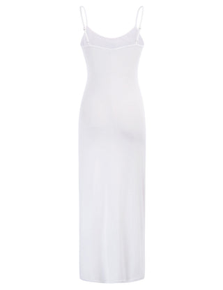 Bodycon Long Dress Spaghetti Straps Slip Cami Dresses Nightwear
