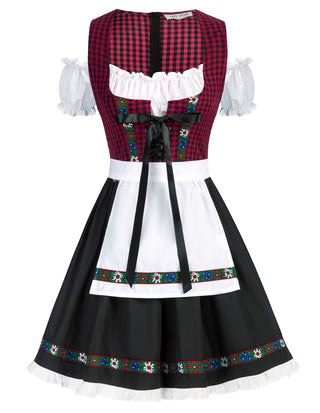 Women's German Dirndl Dress Costumes for Traditional Bavarian Oktoberfest Carnival Halloween