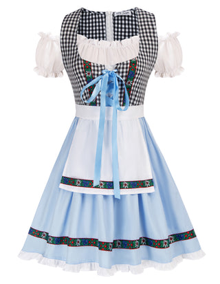 Women's German Dirndl Dress Costumes for Traditional Bavarian Oktoberfest Carnival Halloween