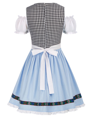 Women's German Dirndl Dress Costumes for Traditional Bavarian Oktoberfest Carnival Halloween