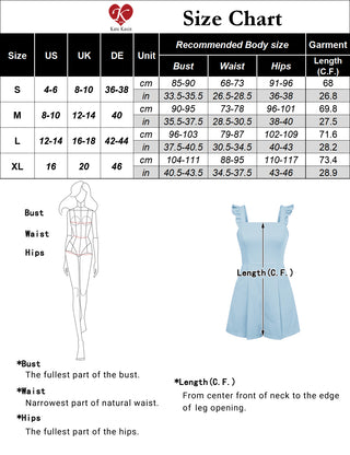 Women Cotton Romper Casual Square Neck Wide Leg Mid-Thigh Length Playsuit