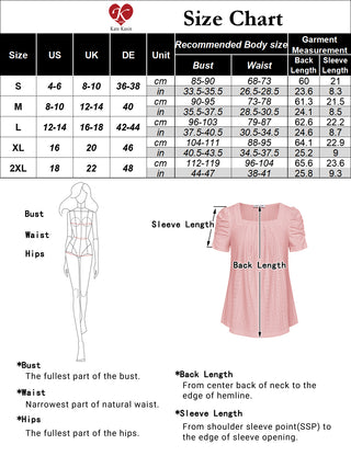 Women Hollowed-out Tops Casual Short Sleeve Square Neck Pullover Tops