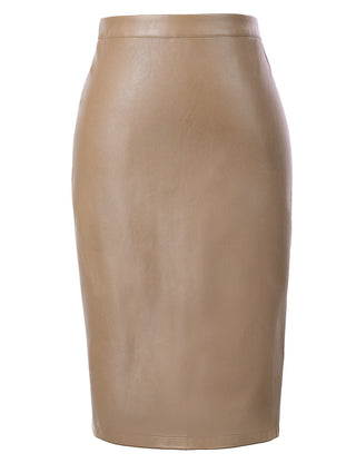 Back Split Hips-Wrapped Pencil Skirt
