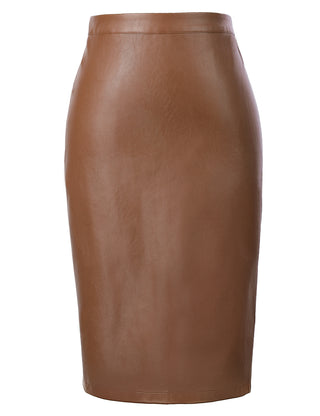 Back Split Hips-Wrapped Pencil Skirt