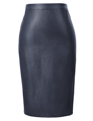 Back Split Hips-Wrapped Pencil Skirt