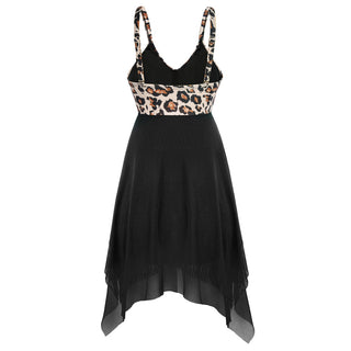 Separated Swimsuit V-Neck Irregular Hem Swimwear