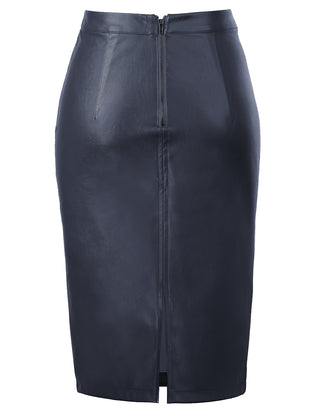 Back Split Hips-Wrapped Pencil Skirt