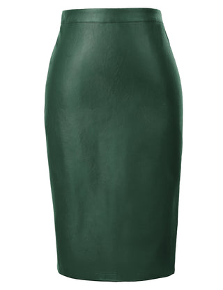 Back Split Hips-Wrapped Pencil Skirt