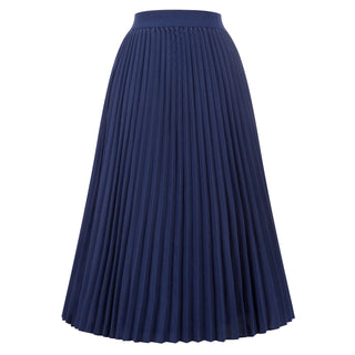 Stylish Fashion High Waist Pleated Swing A-Line Skirt