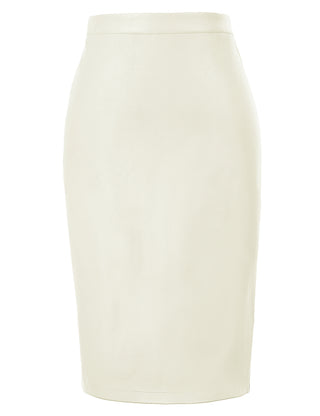 Back Split Hips-Wrapped Pencil Skirt