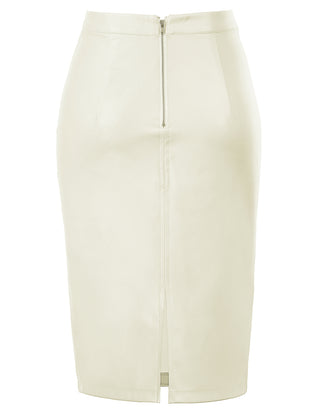 Back Split Hips-Wrapped Pencil Skirt