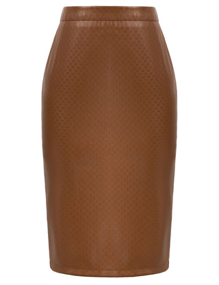 Back Split Hips-Wrapped Pencil Skirt