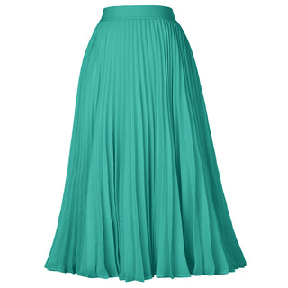 Stylish Fashion High Waist Pleated Swing A-Line Skirt