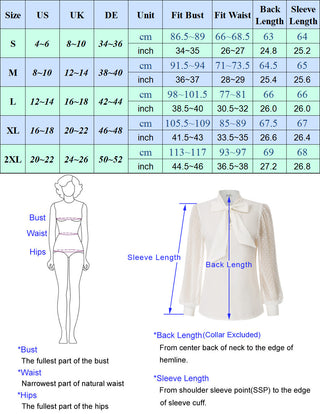 Women Bow-Knot Decorated Shirt Pullover Long Sleeves V-Neck Tops