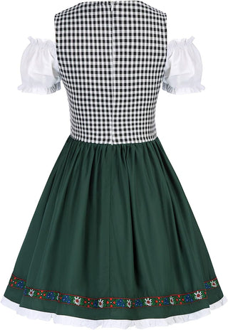 Women's German Dirndl Dress Costumes for Traditional Bavarian Oktoberfest Carnival Halloween