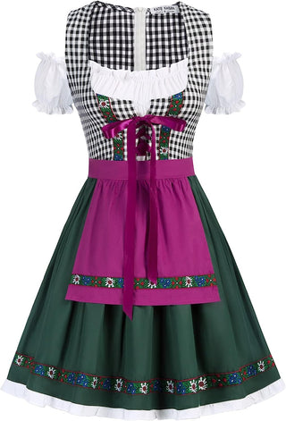 Women's German Dirndl Dress Costumes for Traditional Bavarian Oktoberfest Carnival Halloween