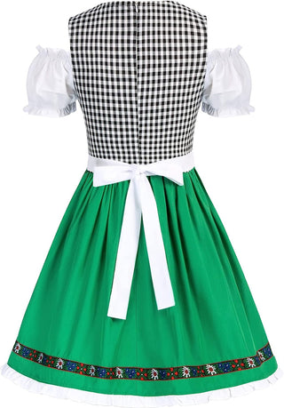 Women's German Dirndl Dress Costumes for Traditional Bavarian Oktoberfest Carnival Halloween
