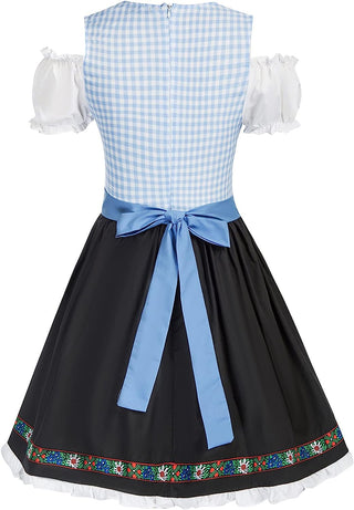 Women's German Dirndl Dress Costumes for Traditional Bavarian Oktoberfest Carnival Halloween