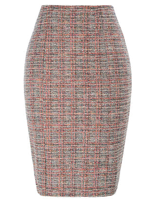 Womens Knee Length Elastic Waist Stretchy Bodycon Business Pencil Skirt
