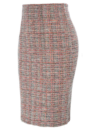 Womens Knee Length Elastic Waist Stretchy Bodycon Business Pencil Skirt