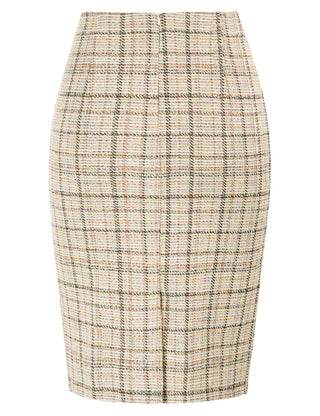 Womens Knee Length Elastic Waist Stretchy Bodycon Business Pencil Skirt