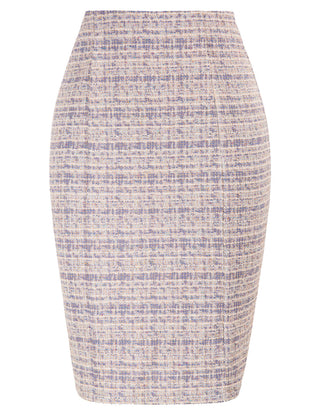 Womens Knee Length Elastic Waist Stretchy Bodycon Business Pencil Skirt