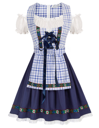 Women's German Dirndl Dress Costumes for Traditional Bavarian Oktoberfest Carnival Halloween