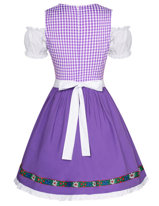 Women's German Dirndl Dress Costumes for Traditional Bavarian Oktoberfest Carnival Halloween