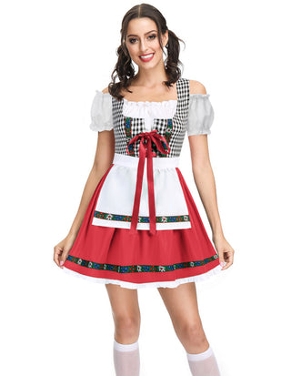 Women's German Dirndl Dress Costumes for Traditional Bavarian Oktoberfest Carnival Halloween