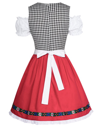 Women's German Dirndl Dress Costumes for Traditional Bavarian Oktoberfest Carnival Halloween