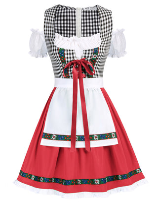 Women's German Dirndl Dress Costumes for Traditional Bavarian Oktoberfest Carnival Halloween