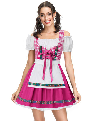 Women's German Dirndl Dress Costumes for Traditional Bavarian Oktoberfest Carnival Halloween