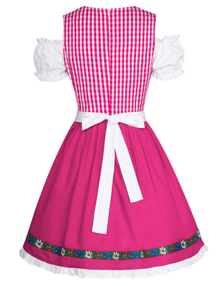 Women's German Dirndl Dress Costumes for Traditional Bavarian Oktoberfest Carnival Halloween