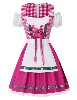 Women's German Dirndl Dress Costumes for Traditional Bavarian Oktoberfest Carnival Halloween